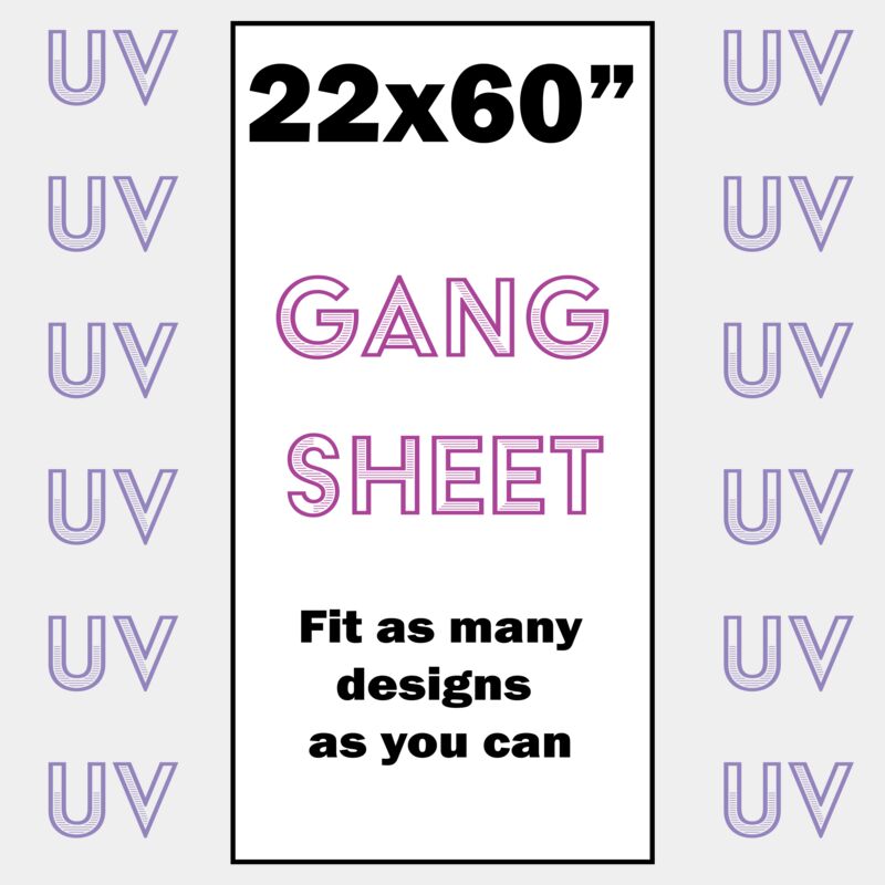 UV DTF Gang Sheet 22x60" Thumbnail
